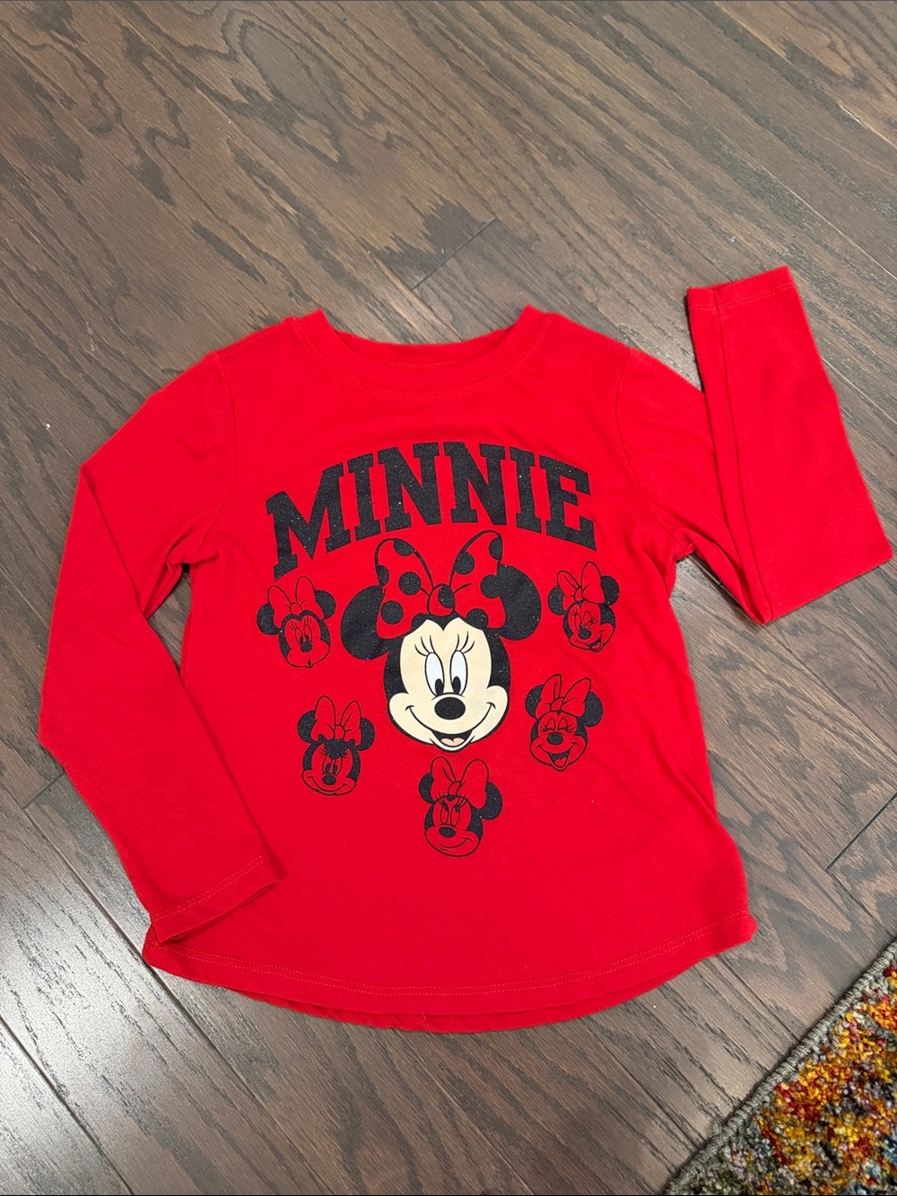 Disney Minnie Mouse Red Crewneck Top
